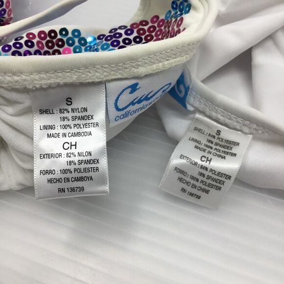 California Waves Sequin Triangle Top Bikini (D) - Picture 8 of 8